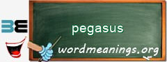 WordMeaning blackboard for pegasus